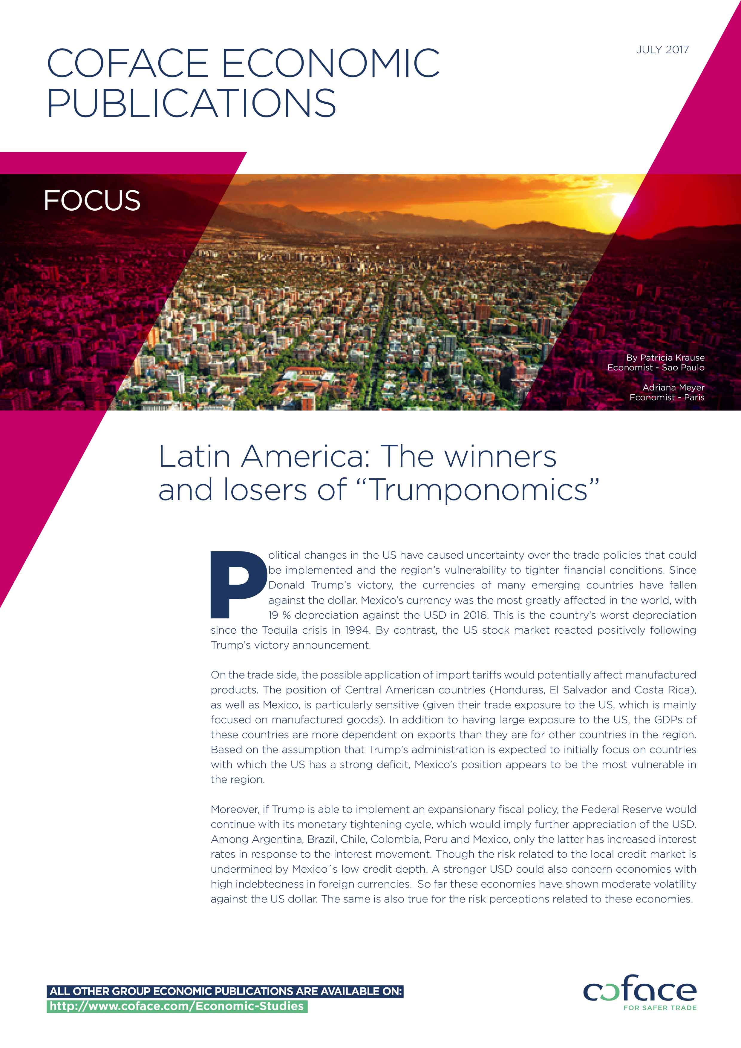 Latin America: The winners and losers of "Trumponomics"