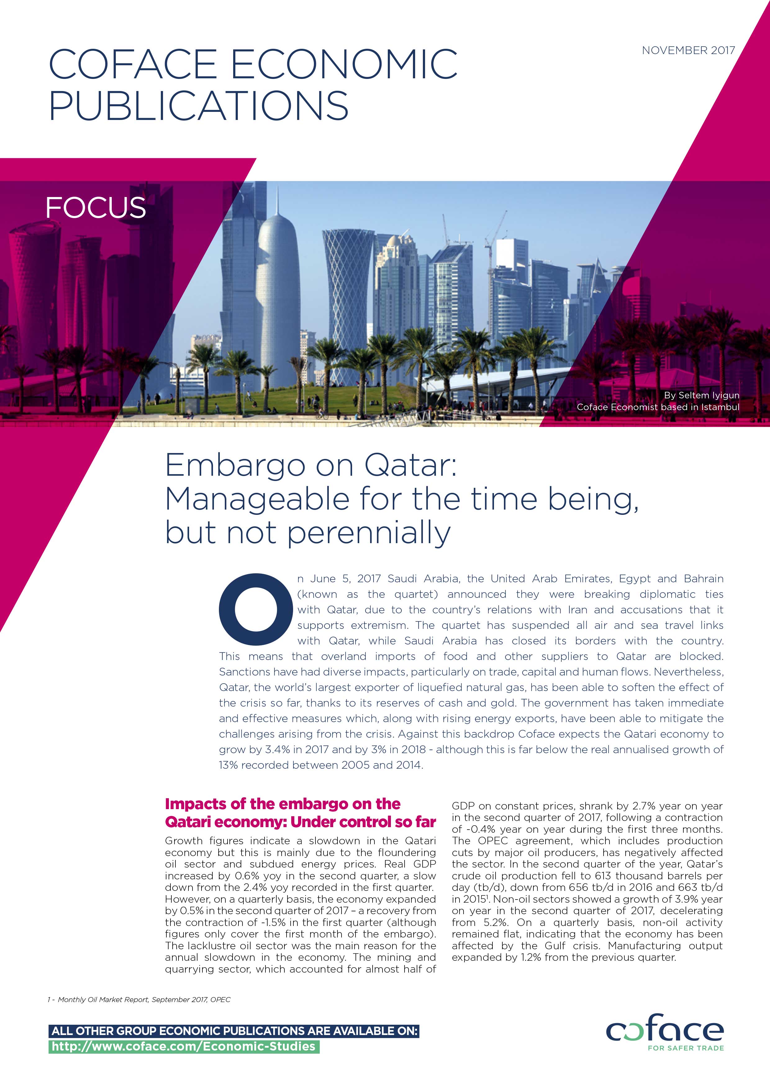 Embargo on Qatar: Manageable for the time being, but not perennially