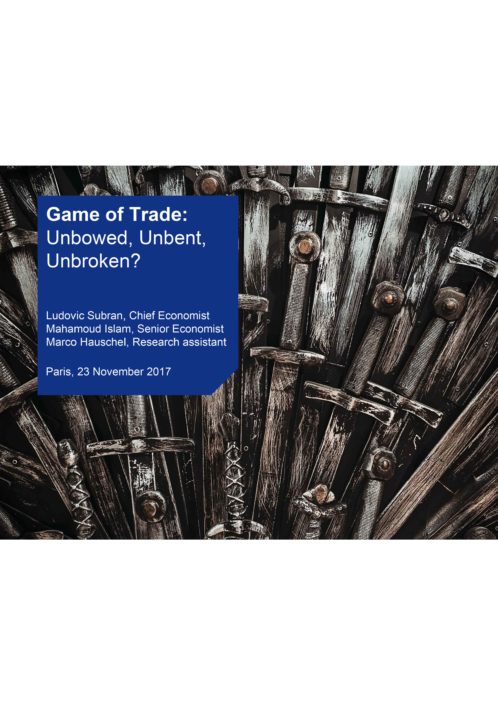 Game of Trade: Unbowed, Unbent, Unbroken?