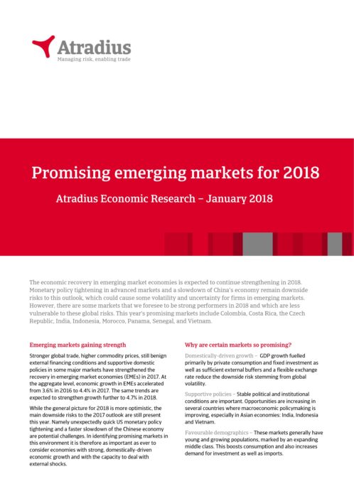 Promising emerging markets for 2018