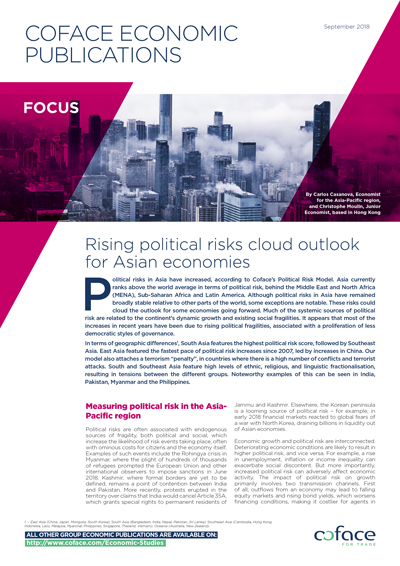 Rising political risks cloud outlook for Asian economies