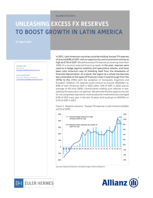 Unleashing excess foreign exchange reserves to boost growth in Latin America